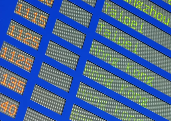 Linie lotnicze harmonogram — Zdjęcie stockowe