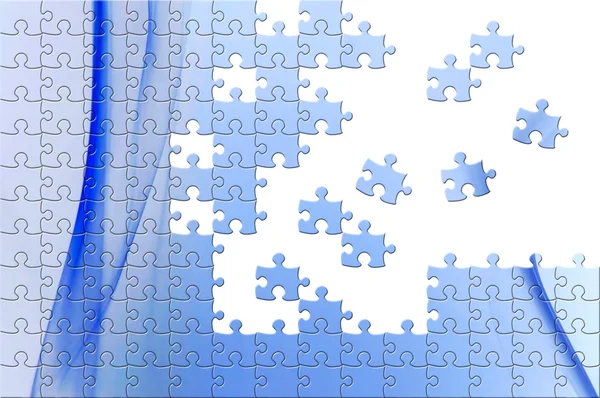 Puzzle con pezzi mancanti — Foto Stock