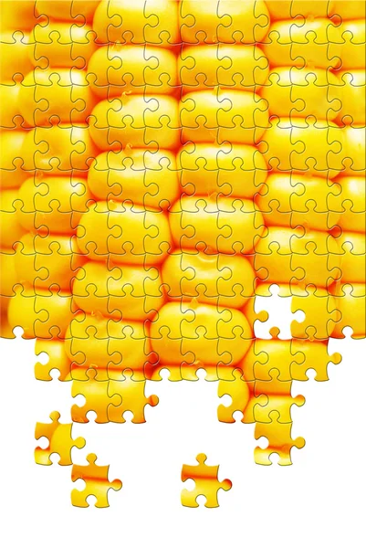 stock image Puzzle with missing pieces