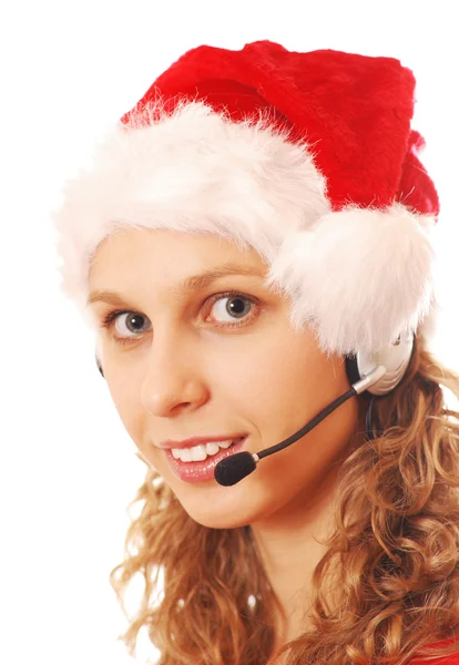 stock image Santa Hello Girl