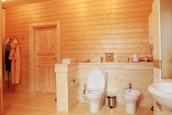 Baño de madera — Foto de Stock