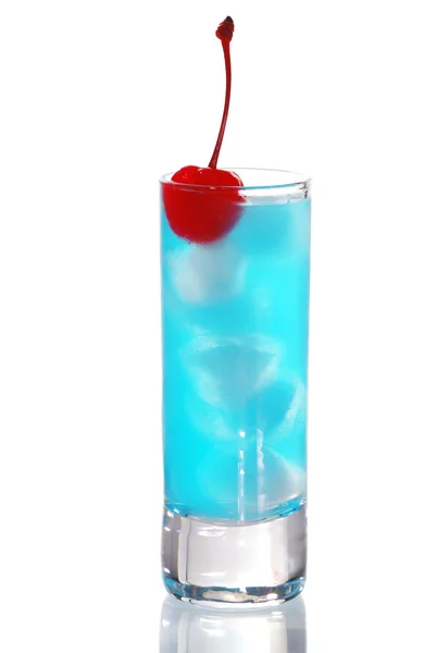 Modrý koktejl curacao — Stock fotografie