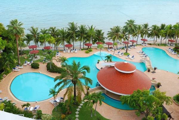 Hotel tropical — Fotografia de Stock