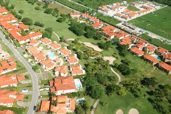 Vista aérea del distrito residencial — Foto de Stock