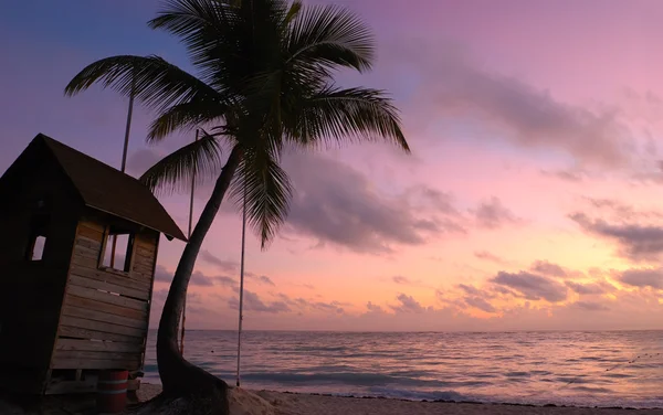 Karayip günbatımı — Stok fotoğraf