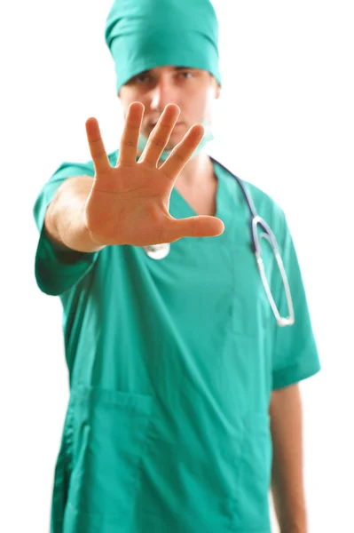 Doctor says "NO" — Stock Photo, Image