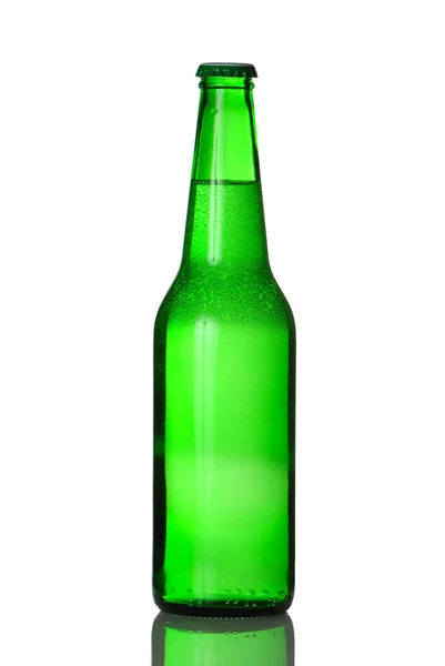 Bouteille de bière verte — Photo