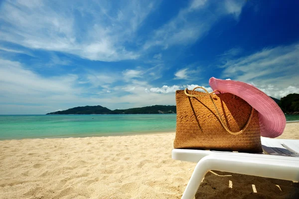 Beach bag — Stock Photo, Image