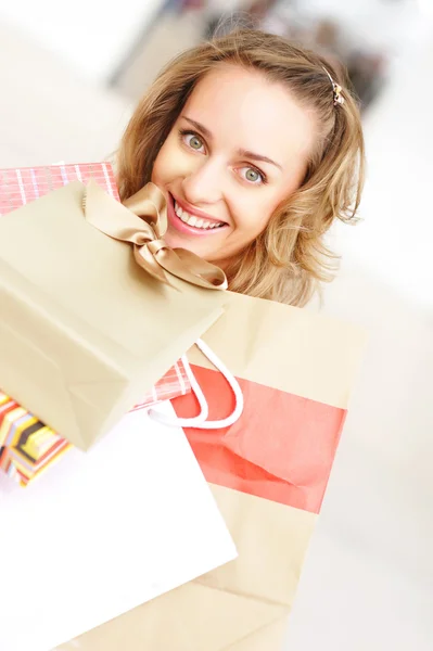 Mulher compras — Fotografia de Stock