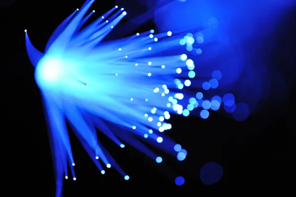Mavi fiber optik — Stok fotoğraf