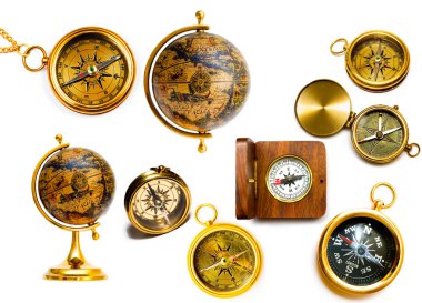 Compasses and globes
