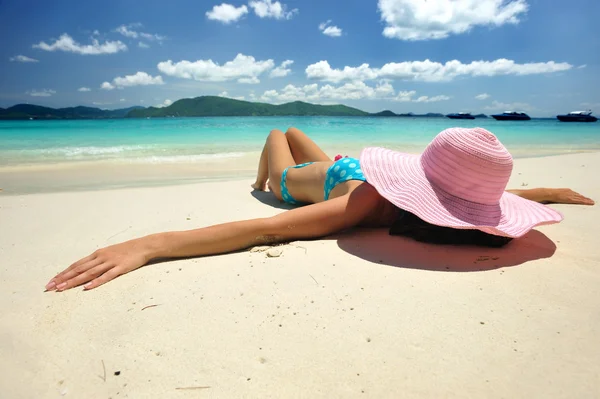 Relax on a beach Stock Photo