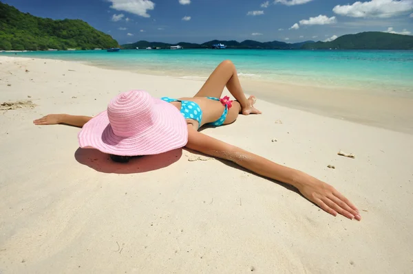 Relax na pláži Royalty Free Stock Fotografie