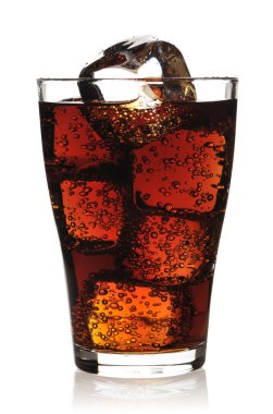 Glass with cola clipart