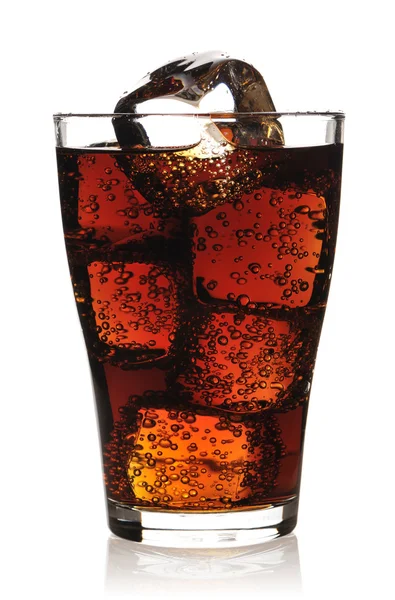 Glass with cola — Stock Photo, Image