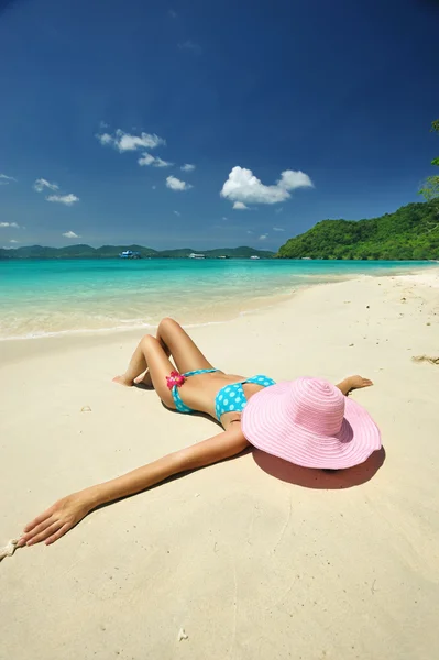 Relájese en una playa — Foto de Stock
