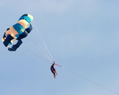 Two parachutists clipart