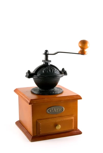 Traditional wooden coffee grinder — Stock Photo, Image