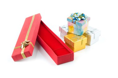 Set of gift boxes clipart