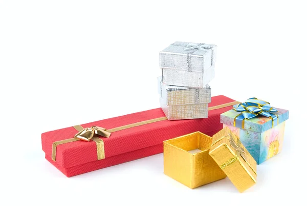 Set von Geschenkboxen — Stockfoto