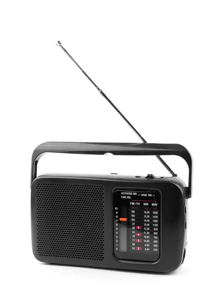 黒の古いラジオ — ストック写真