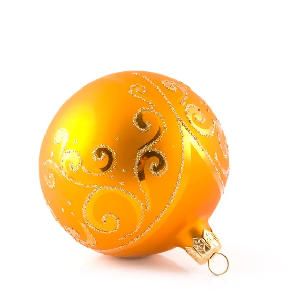 オレンジ色のクリスマスのおもちゃ — ストック写真