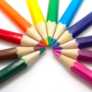 Colored pencils clipart