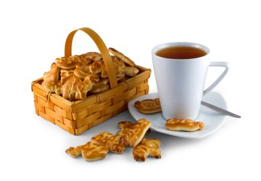 Tea and cookies clipart