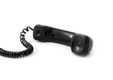 Black telephone tube clipart