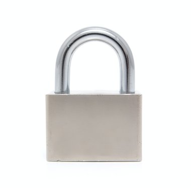 Steel padlock clipart