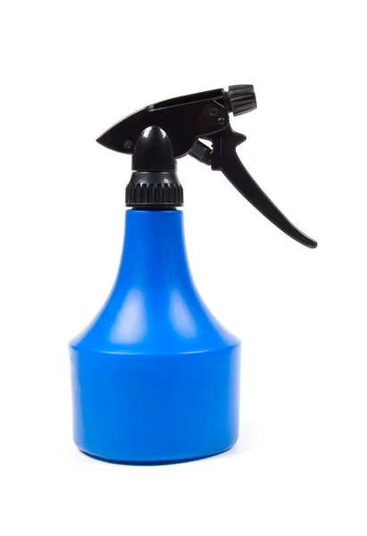 Üres kék spray palackot — Stock Fotó