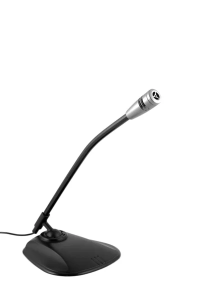 Black microphone — Stock Photo, Image