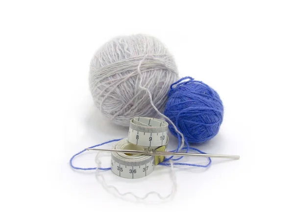 Tricoter par un crochet — Photo