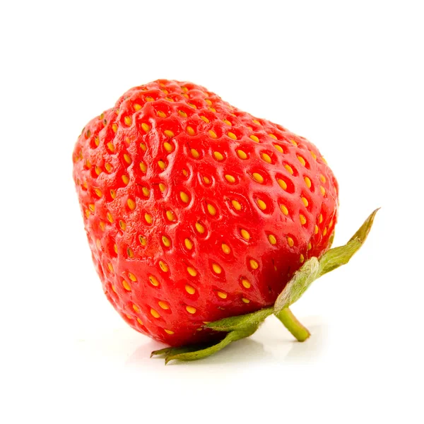 Erdbeere auf einem weißen — Stockfoto