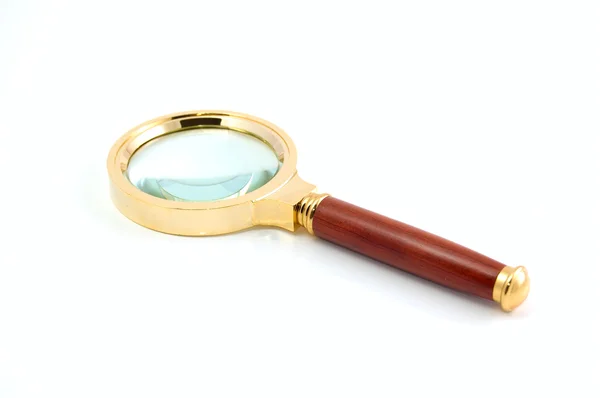 Magnifier on a white — Stock Photo, Image