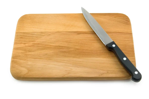 まな板のナイフ — ストック写真