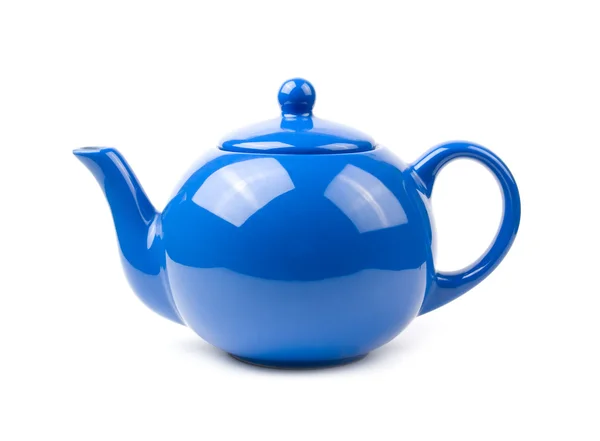 Blaue Teekanne — Stockfoto