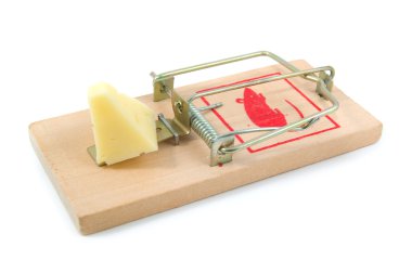 Mousetrap with Cheese clipart