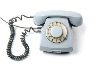 Old rotary telephone clipart