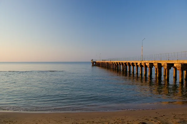 Old jetty at morning — Stock Photo, Image