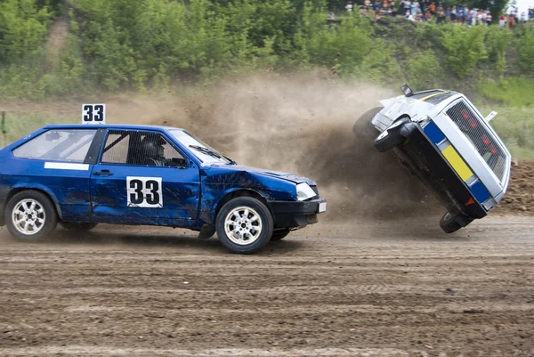 Kampf bei der Rallye — Stockfoto