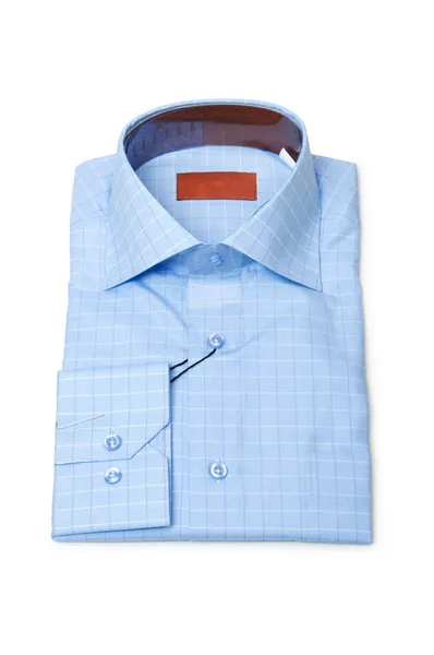 Randig skjorta isolerat på vita — Stockfoto