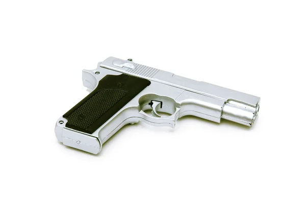 Пістолет ізольований на білому тлі — стокове фото