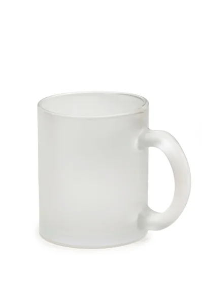 Glass mug isolated on the white — Stock Photo, Image