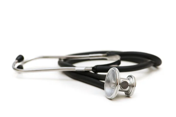 Medicinskt stetoskop isolerat på vitt — Stockfoto