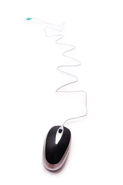 Комп'ютерна миша ізольована на білому — стокове фото