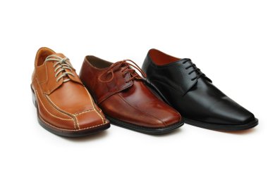 Selection of male shoes clipart