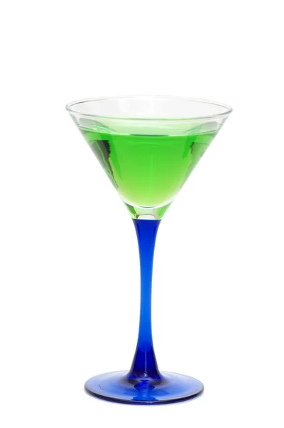 Зеленый коктейль изолирован на белом — стоковое фото