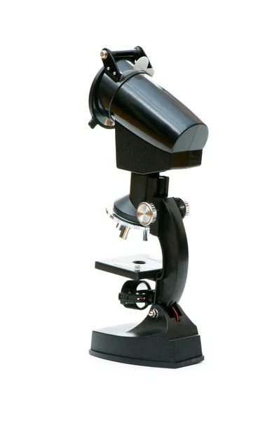 Microscop medical izolat pe alb — Fotografie, imagine de stoc