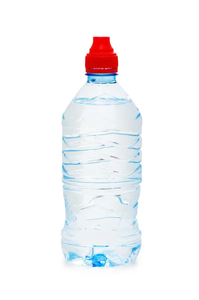 Botella de agua aislada en el blanco —  Fotos de Stock